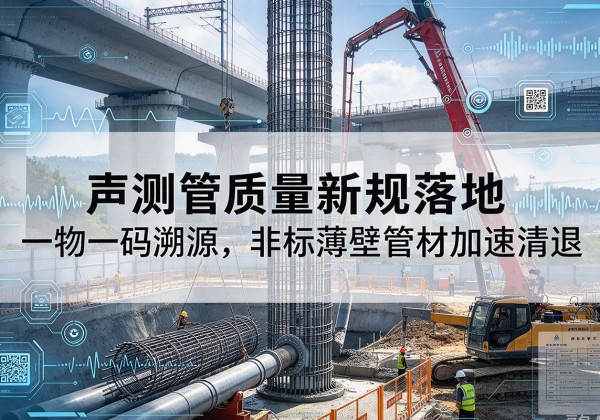新洲声测管质量新规落地，一物一码溯源，非标薄壁管材加速清退